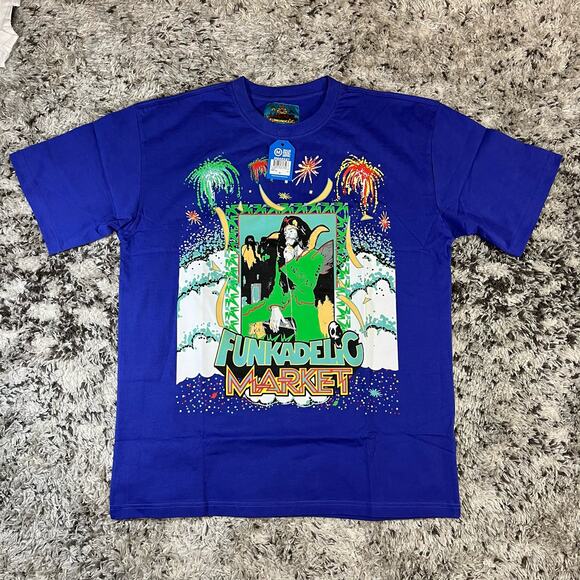 NWT MARKET X Funkadelic Give Up The Funk Graphic T-Shirt Blue Men’s XL - Picture 1 of 4